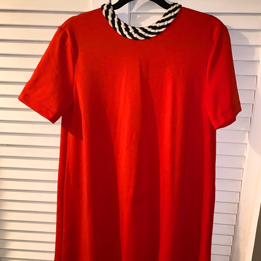 Zara Orange Trapeze Dress